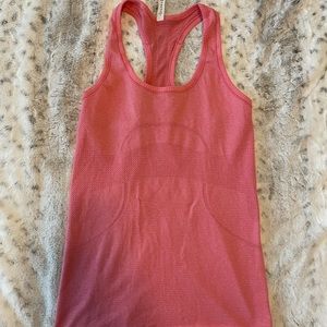 LULULEMON TANK PINK SIZE 6